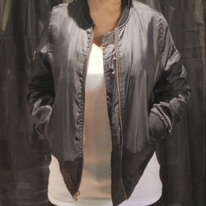 IRIS  Lightweight Black Bomber Jacket